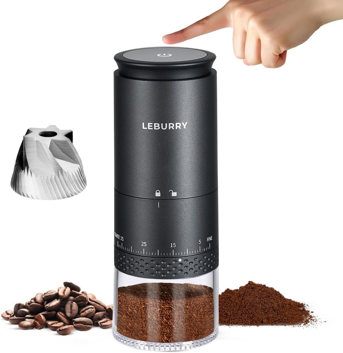 LEBURRY Burr Coffee Grinder