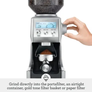 Breville BCG820BSS Smart Grinder Pro for Coffee and Espresso, Brushed Stainless Steel view 4