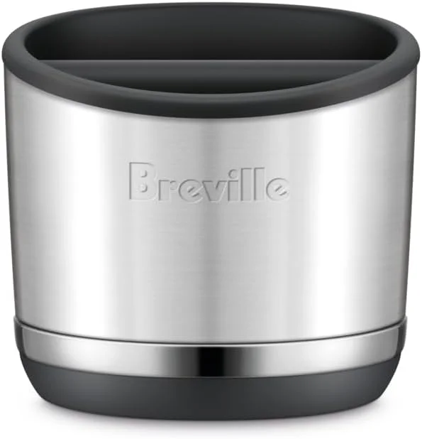 Breville Knock Box 10 brushed stainless steel exterior