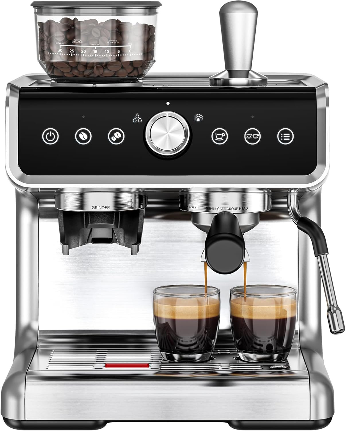 EUHOMY Espresso Machine with Grinder