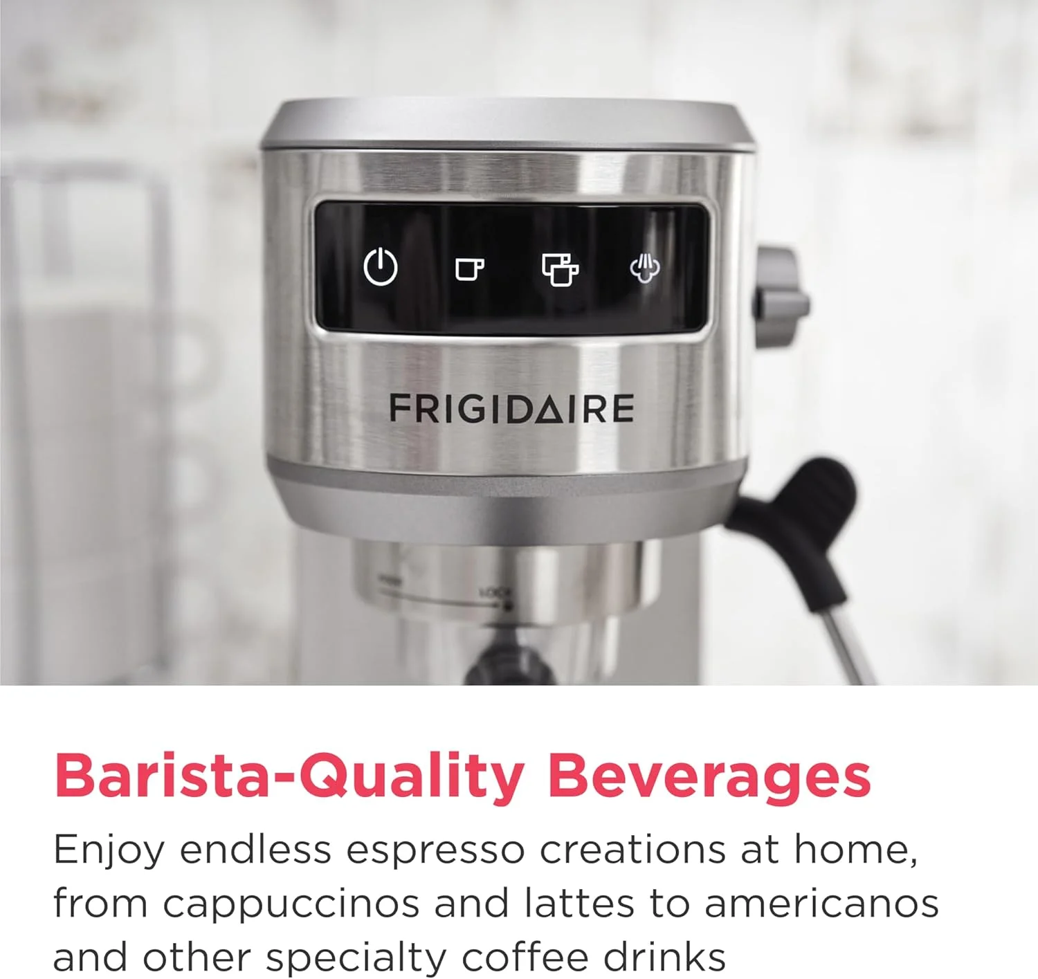 Frigidaire Steam Espresso Maker portafilter and tamper