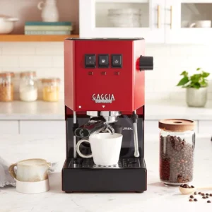 Gaggia RI9380/47 Classic Pro Espresso Machine,1.3liters, Cherry Red view 2