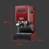Gaggia RI9380/47 Classic Pro Espresso Machine,1.3liters, Cherry Red