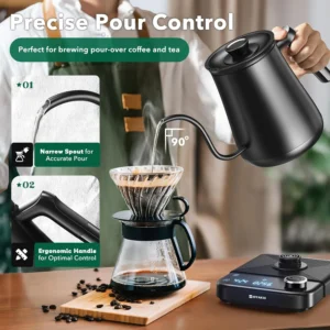 HIYAKOI Gooseneck Kettle view 4