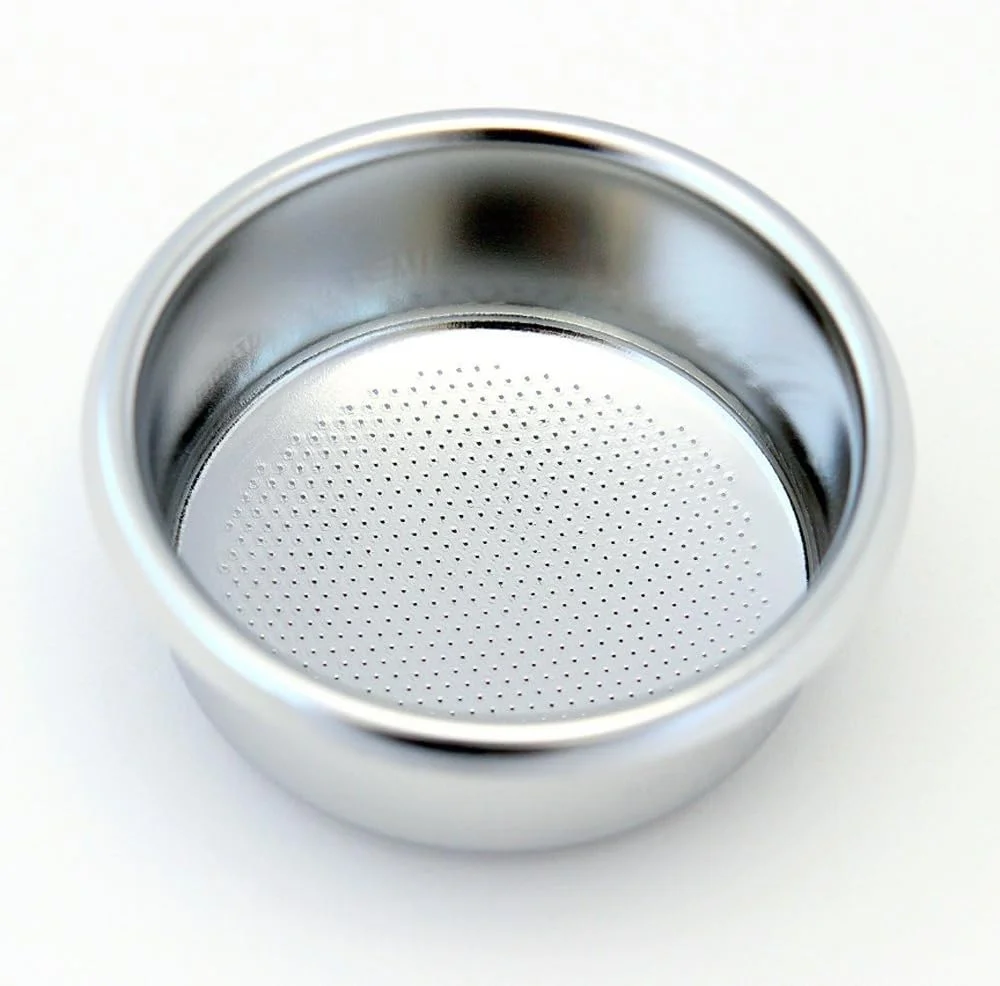 Close-up view of the IMS Competition E-61 basket's precision-drilled holes