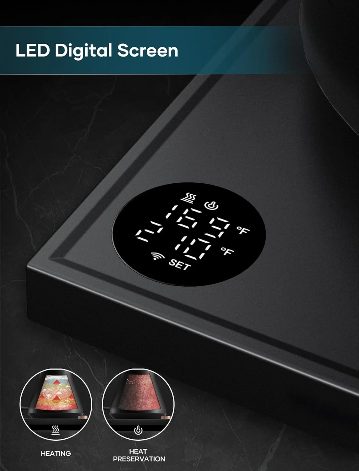 The INTASTING Electric Kettle in use, showing its elegant design and functional handle