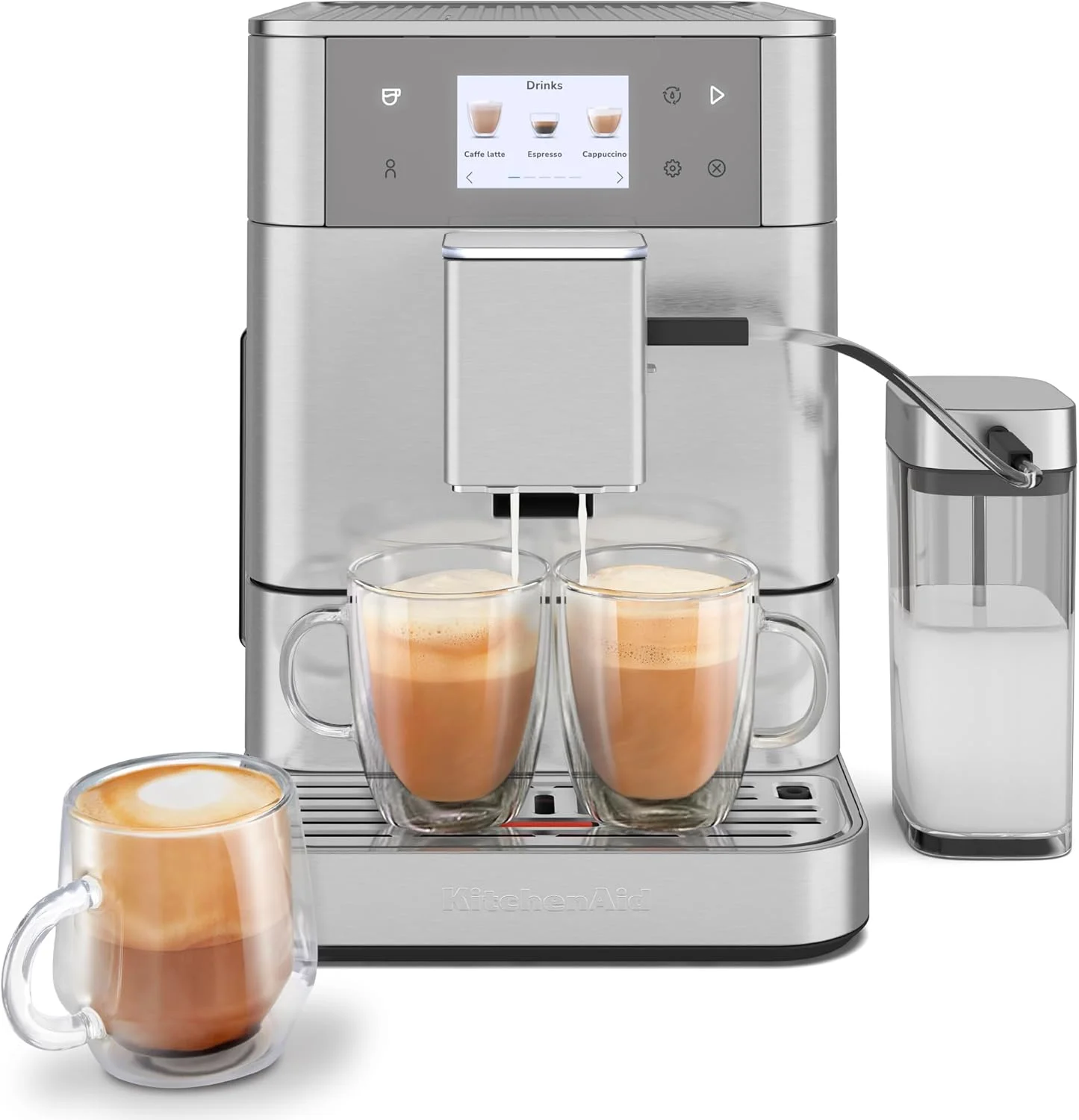 KitchenAid KF7 Fully Automatic Espresso Machine with metal-clad construction