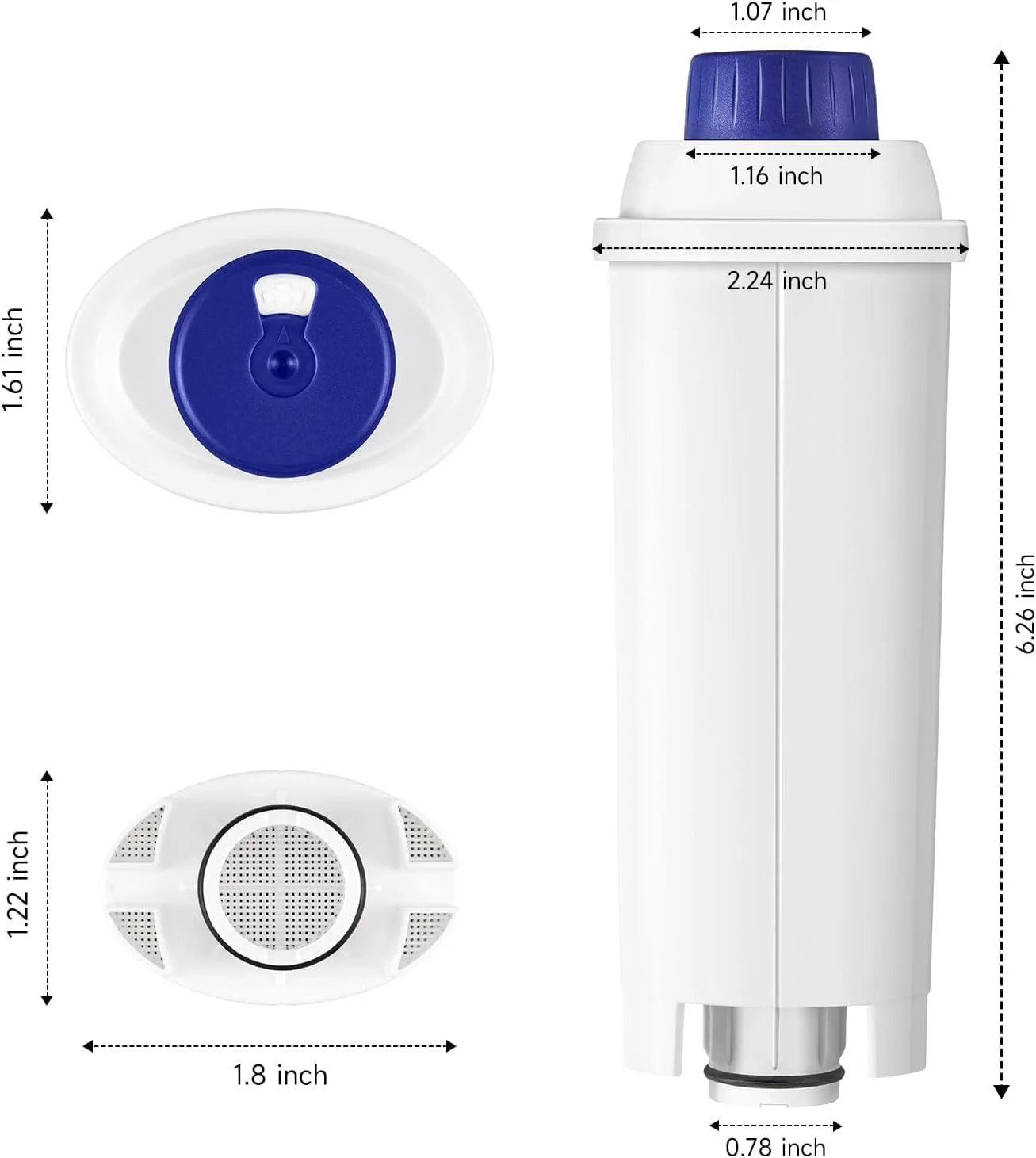 User demonstrating easy installation of Klamol DLSC002 compatible filter in DeLonghi machine