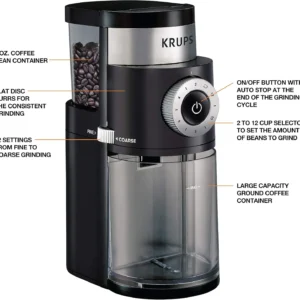 KRUPS Precision Burr Grinder view 2