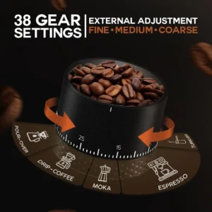 LEBURRY Burr Coffee Grinder view 4