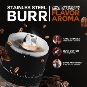 LEBURRY Burr Coffee Grinder view 5