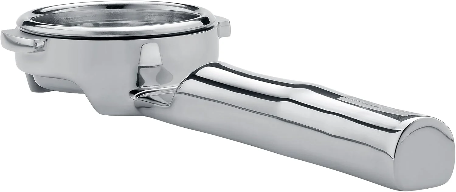 Close-up of Normcore 58mm Portafilter's unibody construction