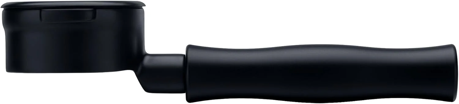 Ergonomic anodized aluminum handle of the Normcore portafilter