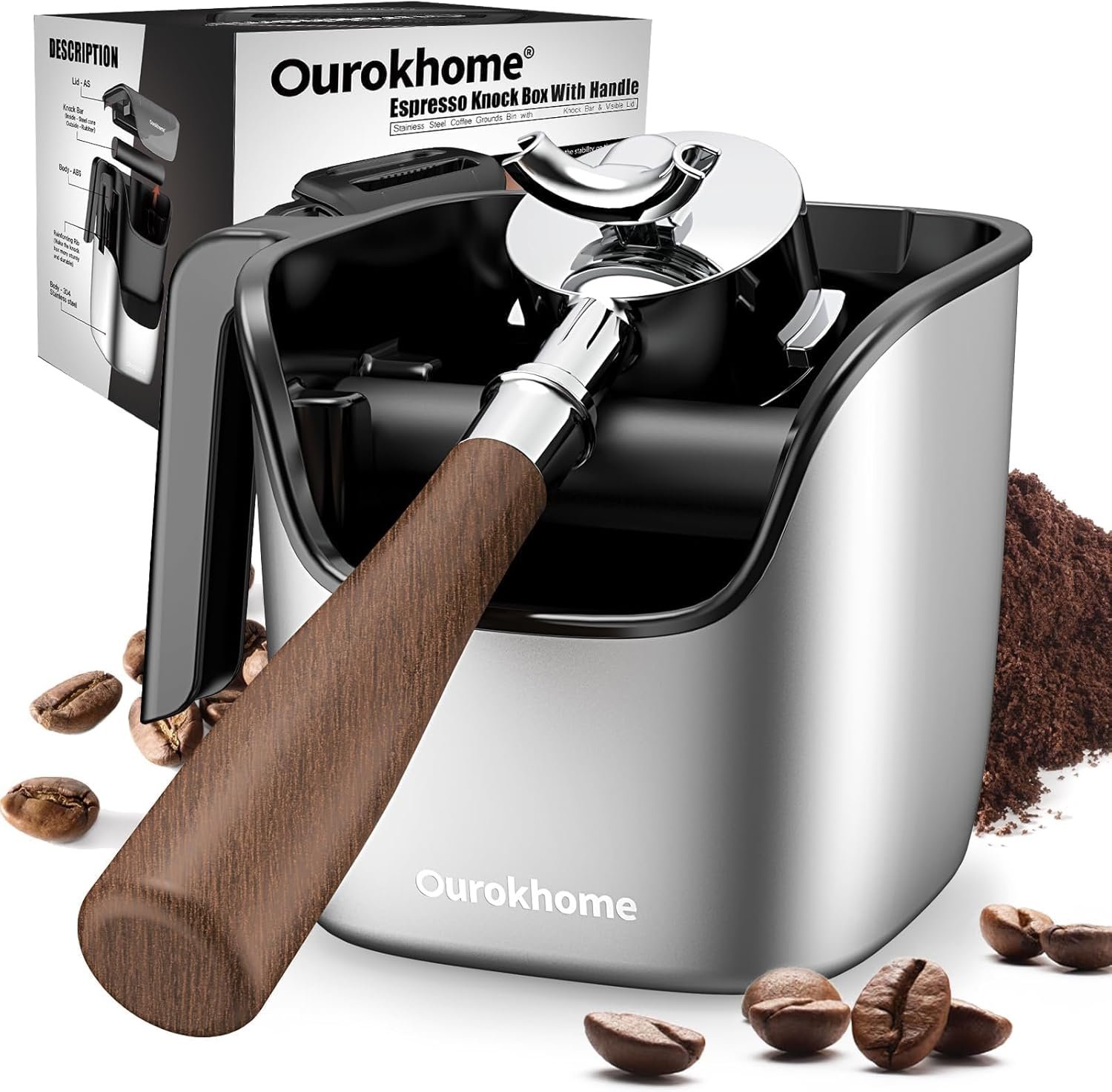 Ourokhome Espresso Knock Box
