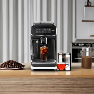 Philips 3200 Series Fully Automatic Espresso Ice Coffee Machine w/ LatteGo, EP3241/74, Black (Renewed) view 4