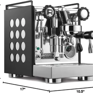 Rocket Espresso Appartamento Nera Espresso Machine | E61 | Heat Exchanger | Black/White view 3