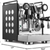 Rocket Espresso Appartamento Nera Espresso Machine | E61 | Heat Exchanger | Black/White