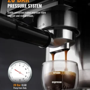 SHARDOR 20-Bar Espresso Machine view 2