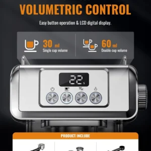 SHARDOR 20-Bar Espresso Machine view 5