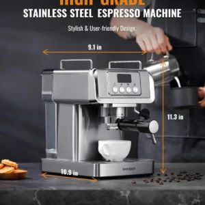 SHARDOR 20-Bar Espresso Machine view 6