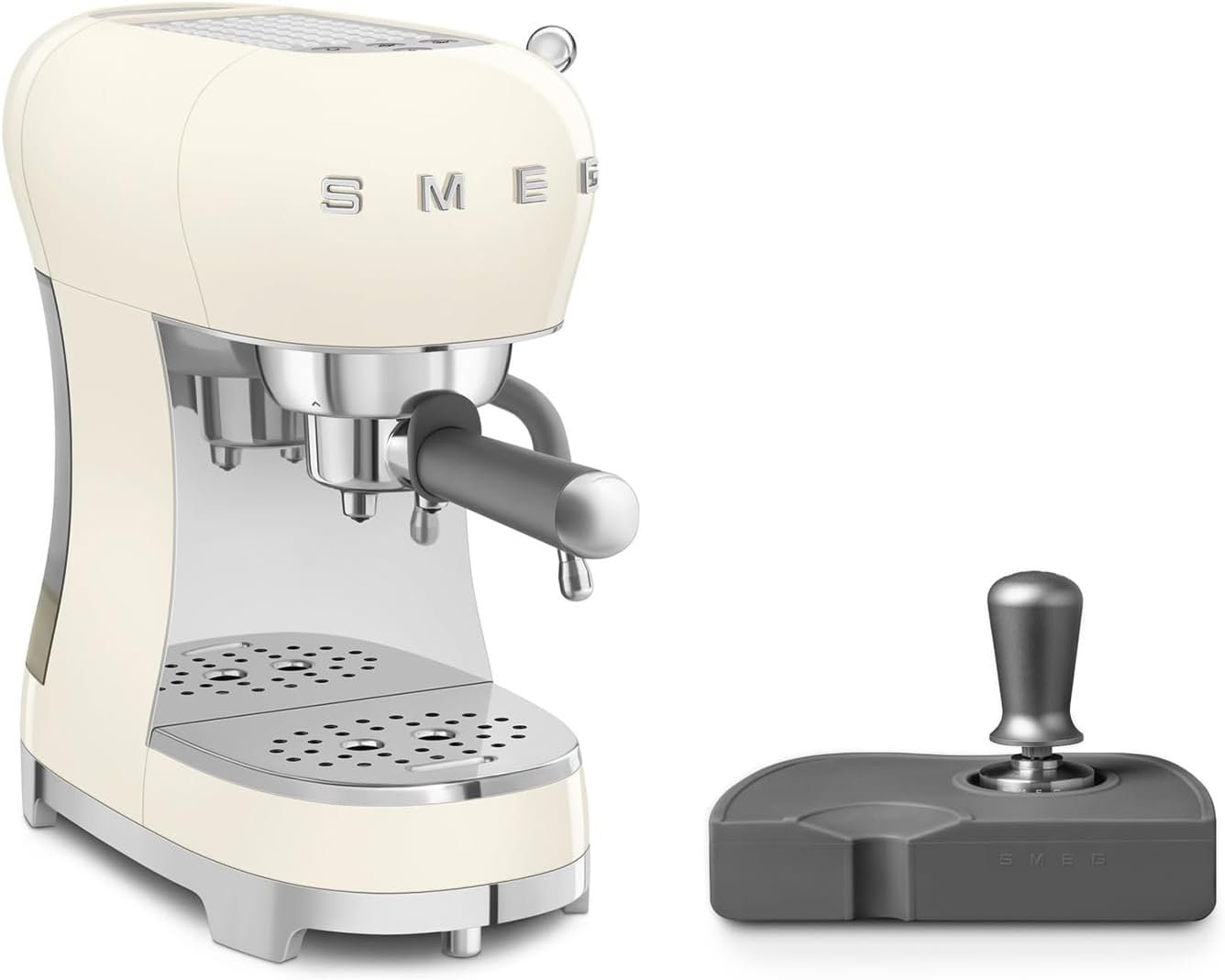 Smeg Manual Espresso and Tamper Set (Cream)