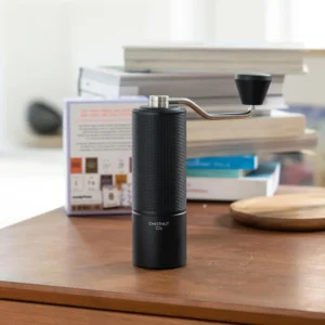 TIMEMORE Chestnut C2S Manual Coffee Grinder - Full Metal Body, 25g Capacity, CNC Stainless Steel Conical Burr, Adjustable Grind Setting, Double Bearing, Portable Hand Grinder, Black view 7