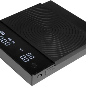 TIMEMORE Coffee Scale Basic 2.0 Electronic Espresso Scale with Water Flow Rate and Timer Function, Free Switching of Ounce/kg Units, Digital Scale for Kitchen/Baking/Cooking, Black view 1