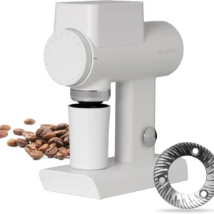 TIMEMORE Sculptor 064S Flat Burr Coffee Bean Grinder, Electric Espresso Grinder with Stepless Coarseness Adjustment, Suitable for Pour over, French Press, Cold Brew - White view 1