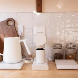 TIMEMORE Sculptor 064S Flat Burr Coffee Bean Grinder, Electric Espresso Grinder with Stepless Coarseness Adjustment, Suitable for Pour over, French Press, Cold Brew - White view 7