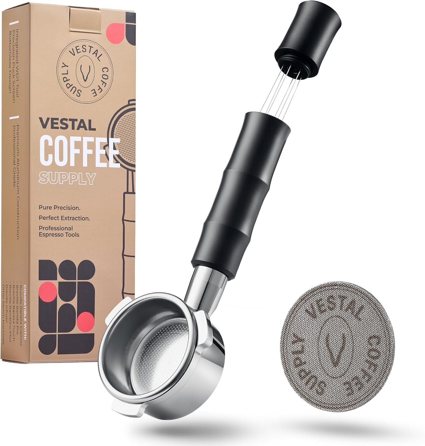 Vestal Coffee Supply 54mm Bottomless Portafilter