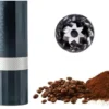 1Zpresso Q Air Manual Coffee Grinder-Black, Mini Slim Travel Sized Fits in the plunger, Stainless Steel Conical Burr, Numerical Adjustable Setting for Pour Over French Press Cold Brew.