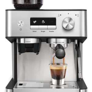 (2026 Upgrade) Gevi 20 Bar Espresso Machine with Grinder & Milk Frother, Professional Coffee Maker for Home, Cappuccino & Latte, Removable Water Tank, Steam Wand view 1