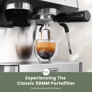 (2026 Upgrade) Gevi 20 Bar Espresso Machine with Grinder & Milk Frother, Professional Coffee Maker for Home, Cappuccino & Latte, Removable Water Tank, Steam Wand view 4
