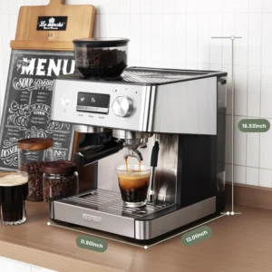 (2026 Upgrade) Gevi 20 Bar Espresso Machine with Grinder & Milk Frother, Professional Coffee Maker for Home, Cappuccino & Latte, Removable Water Tank, Steam Wand view 6