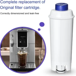 4-Pack Coffee Machine Water Filter Replacement Compatible with DeLonghi DLSC002, for Magnifica Evo, Dinamica Plus, Eletta Explore, ECAM, ETAM, ESAM Series Espresso Machines view 5