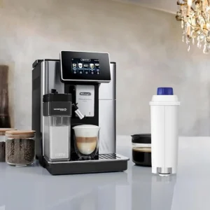 4-Pack Coffee Machine Water Filter Replacement Compatible with DeLonghi DLSC002, for Magnifica Evo, Dinamica Plus, Eletta Explore, ECAM, ETAM, ESAM Series Espresso Machines view 6