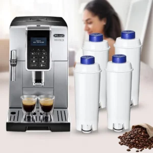 4-Pack Coffee Machine Water Filter Replacement Compatible with DeLonghi DLSC002, for Magnifica Evo, Dinamica Plus, Eletta Explore, ECAM, ETAM, ESAM Series Espresso Machines view 7