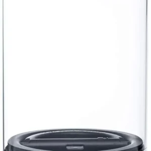 AirScape Glass Food Storage Canister - Glass Storage With US Patented Airless Inner Lid & Bamboo Top Lid - Preserves Food Freshness (Medium 7-Inch) view 1