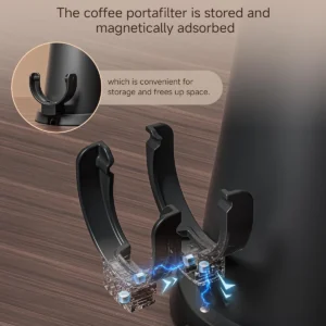 AMZCHEF Single Dose Coffee Grinder with 75 Settings & 40mm Burrs | Anti-Static Espresso Grinder for Home Use | Low Retention Magnetic Outlet | Quiet DC Motor | Vacuum Dosing Cup | LED Light view 7