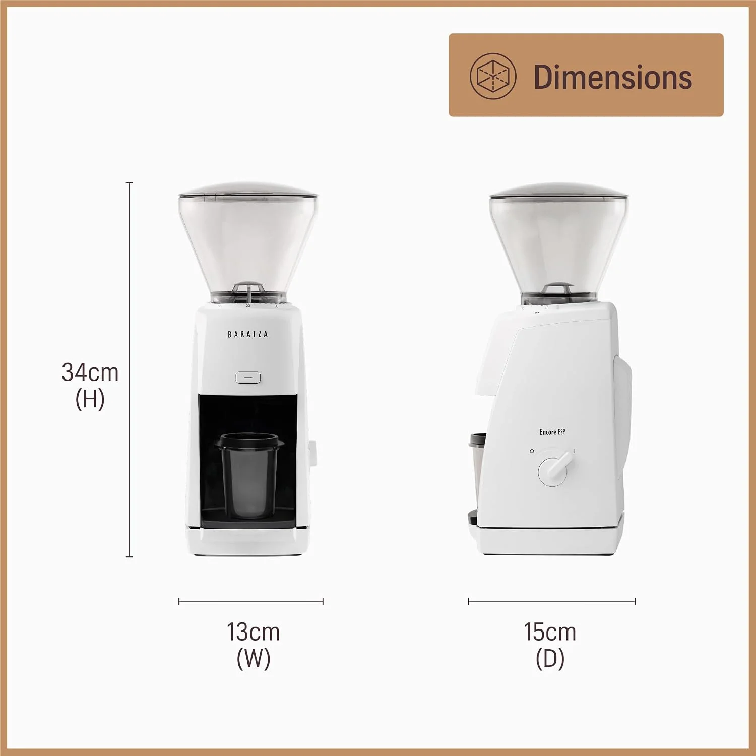 Pouring espresso shot with Baratza ground coffee