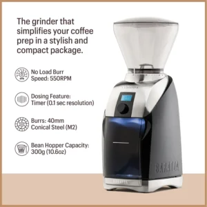 Baratza Virtuoso+ Coffee Grinder ZCG587BLK, Black view 2