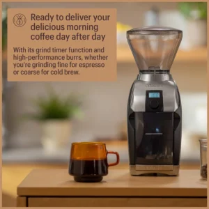Baratza Virtuoso+ Coffee Grinder ZCG587BLK, Black view 3