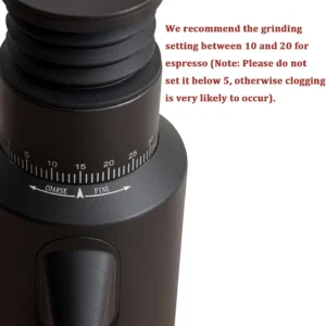 beanglass T64 Single Dose Coffee Grinder, 64mm Flat Burrs Electric Espresso Grinder (Black) view 2