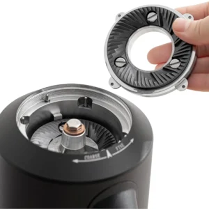beanglass T64 Single Dose Coffee Grinder, 64mm Flat Burrs Electric Espresso Grinder (Black) view 3