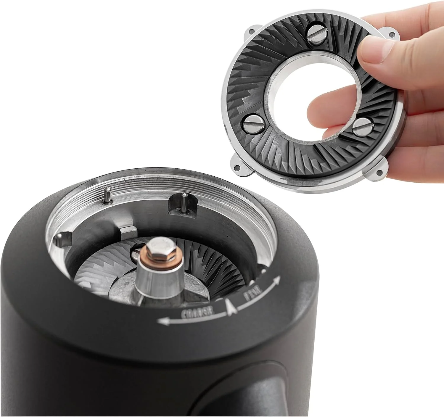 Stepless adjustment dial