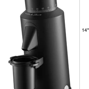 beanglass T64 Single Dose Coffee Grinder, 64mm Flat Burrs Electric Espresso Grinder (Black) view 6