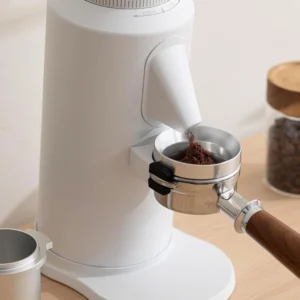 beanglass T64 Single Dose Coffee Grinder, 64mm Flat Burrs Electric Espresso Grinder (White) view 7