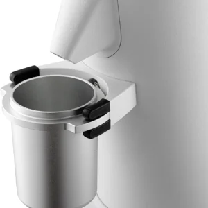 beanglass T64 Single Dose Coffee Grinder, 64mm Flat Burrs Electric Espresso Grinder (White)