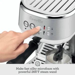 Breville Bambino Plus Espresso Machine BES500BTR, Black Truffle view 7