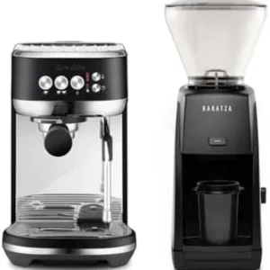 Breville Bambino Plus Espresso Machine Bundle w/ Baratza Encore ESP Espresso Grinder | Black | BEP501BTR1BNA1 view 3